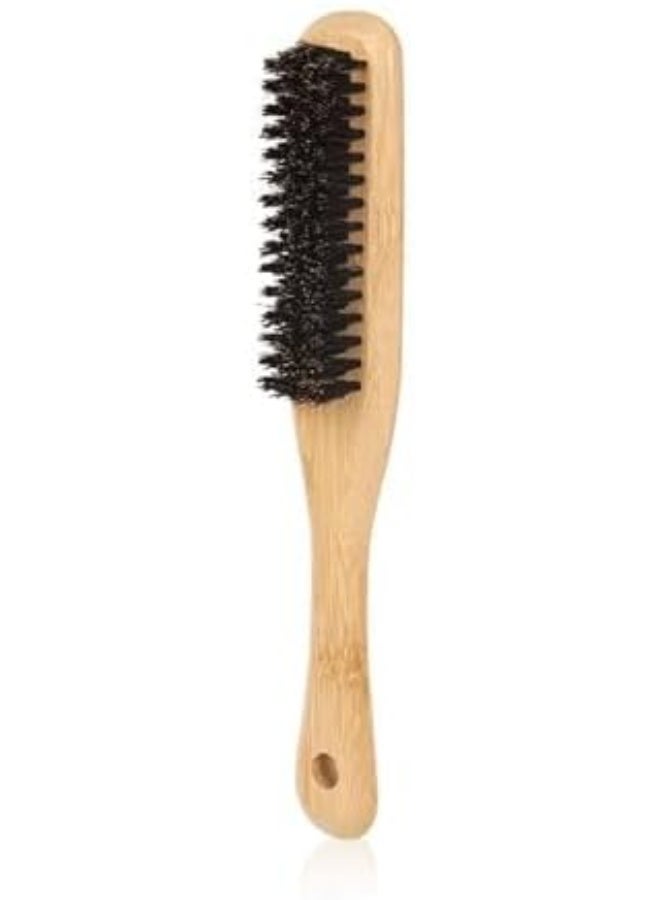 Natural Wooden Handle Hair & Beard Brush – Professional Bristles for Detangling, Softening Hair and Reducing Frizz While Drying - Image 1